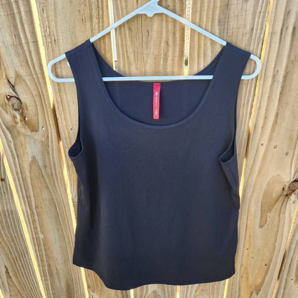 Black Tank Undershirt Blouse IC By Connie K Women's Medium